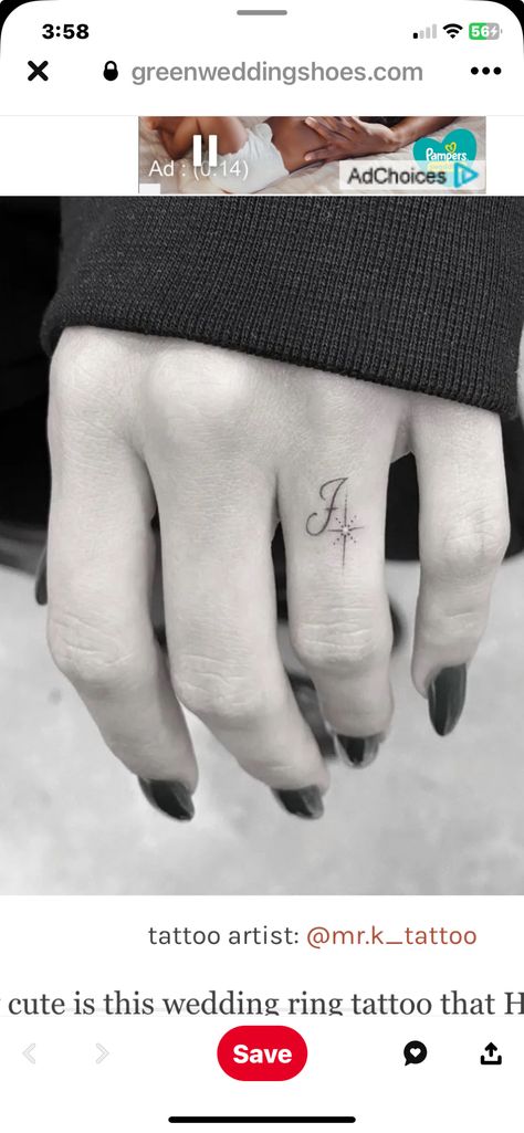 Fine Line Wedding Ring Tattoo, Husband Tattoo, Wedding Band Tattoo, Wedding Ring Tattoo, Dainty Wedding Band, Ring Tattoos, Band Tattoo, Fine Line, Wedding Things