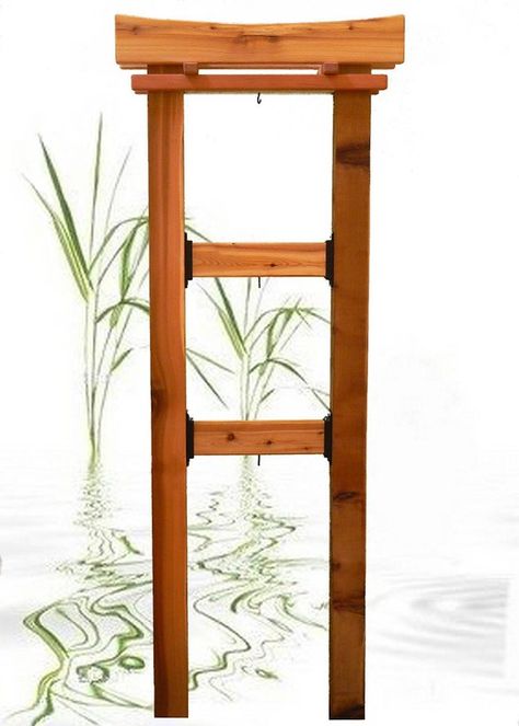 Harmony Botanical Tower catalogue photo (front) | Botanical … | Flickr Wood Trellis Ideas, Botanical Tower, Japanese Trellis, Diy Japanese Garden, Circular Garden, Japanese Gardens Design Ideas, Cast Iron Brackets, Eastern Red Cedar, Balinese Garden