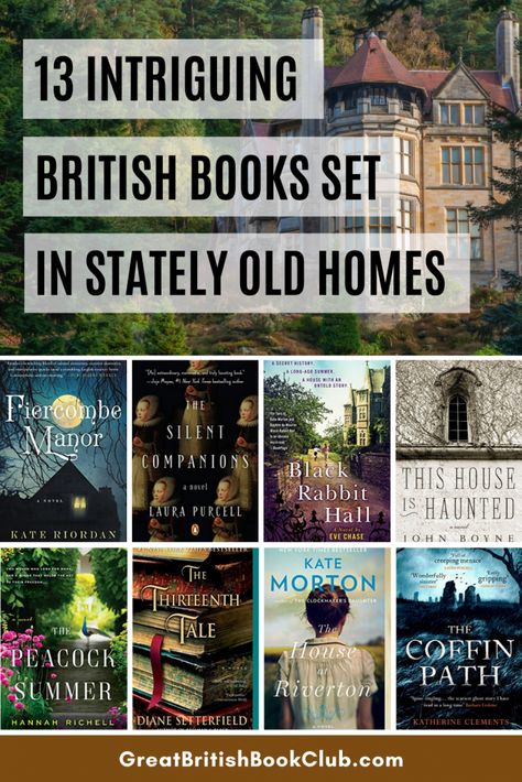 13 Intriguing Books Set in Mysterious & Stately British Homes - Great British Book Club British Homes, Local Cafe, British Books, British Literature, Cornish Coast, Doc Martin, Country Estates, Best Mysteries, Cornwall England