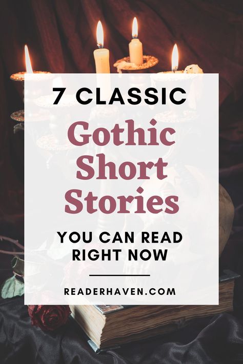 Classic Gothic Literature, Literature Authors, Spooky Books, Gothic Academia, Gothic Stories, Gothic Literature, Gothic Shorts, Gothic Ideas, Read For Free