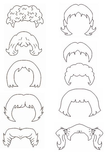 Coloring page hair Hair Preschool Activities, Hair Coloring Pages, Haircut Preschool Activities, Skin Care Coloring Pages, Make Up Coloring Pages, Hairdresser Coloring Pages, Side Curls Hairstyles, Cartoon Hair, Hair Clipart