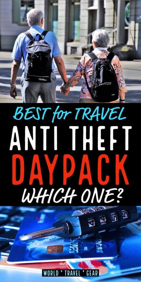 Best Anti Theft Daypack for Travel. Travel bags that are theft-proof or deter pickpockets for your vacation. Travel Gear. #daypack Small Backpacks, Gap Year Travel, Stylish School Bags, Air Asia, Small Travel Bag, Anti Theft Bag, Travel Words, Travel Books, Packing Lists