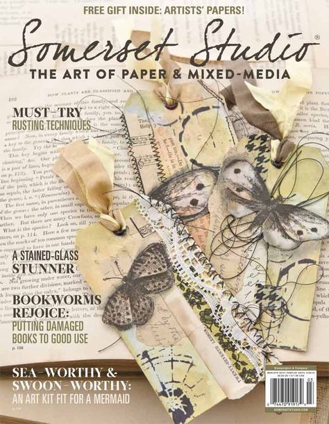 Explore stained-glass stunners, must-try rusting techniques, and swoon-worthy mermaid art kits, inside the March/April issue of Somerset Studio. Somerset Studio, Face Stencils, Falling Back In Love, Altered Photo, Subscription Gifts, Homemade Bath Products, Distress Oxides, Decorative Tape, Inspirational Artwork