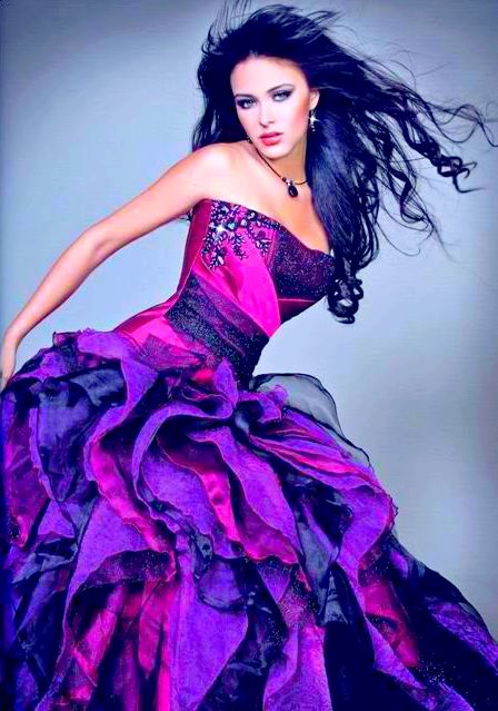 Image - TinyPic - Free Image Hosting, Photo Sharing & Video Hosting Pink And Purple Dress, Royal Purple Color, Royal Purple, Pink And Purple, Purple Dress, Quinceanera, Purple Color, A Woman, Black Dress