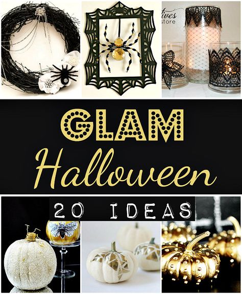 Glam Halloween Decorations Glam Halloween, Carte Halloween, Elegant Halloween, Halloween 20, Halloween Recipes, Halloween Home Decor, Halloween Boo, Halloween Hacks, Hallows Eve