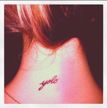 next tat??? --- why not, YOLO!!!! Yolo Tattoo Design, Yolo Tattoos, Baddie Tattoos, Cute Tats, Subtle Tattoos, Tattoos Ideas, Thug Life, First Tattoo, Tattoo Inspo