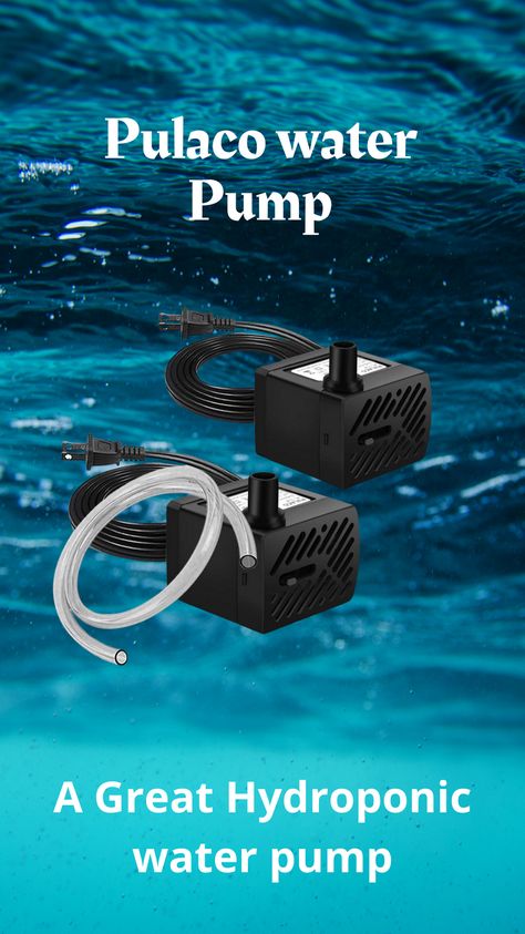 PULACO 2Pcs Mini Fountain Pump (50GPH 3W), Ultra Quiet Submersible Water Pump for Aquarium, Small Fish Tank, Pet Water Fountain, Tabletop Fountains, Water gardens and Hydroponic Systems Mini Fountain, Hydroponic Systems, Small Fish Tanks, Tabletop Fountain, Small Fountains, Fountain Pump, Pet Water Fountain, Water Gardens, Small Fish