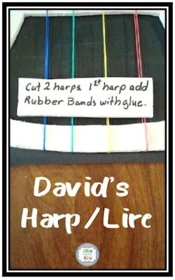 Make Your Own Harp for David and a Slingshot #Biblefun #lifeofdavid David Plays The Harp For Saul Craft, Picture Color Schemes, David Bible, Children Church, Bible Story Crafts, The Harp, Preschool Lessons, Kids Church, Bible Stories