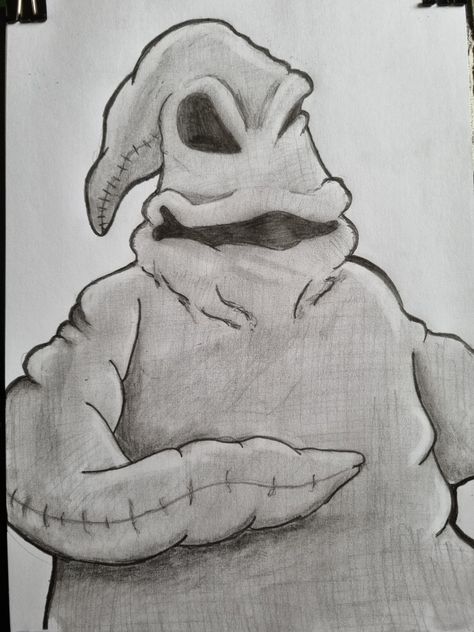 Oogie Boogie Drawn in Pencil Oogie Boogie Drawing, Oogie Boogie, Cool Art Drawings, Drawing Sketches, Cartoon Art, Cool Art, Sketch Book, Art Drawings, Male Sketch