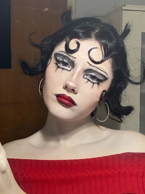 Betty Boop Costume, Betty Boop Makeup, Betty Boop, Halloween Costumes, Halloween, Makeup, Beauty, Quick Saves, Make Up