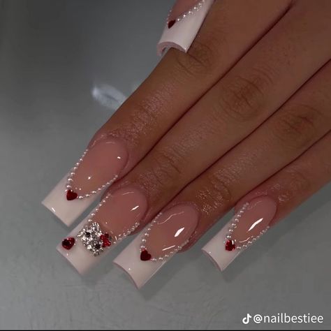 Vday Nails, 2023 Nail, Milky Nails, Grunge Nails, Girly Acrylic Nails, Hello Kitty Nails, Long Acrylic Nails Coffin, Unique Acrylic Nails, Soft Nails