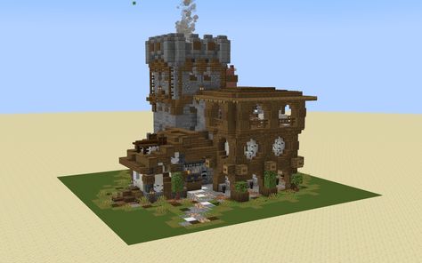 Black Smith House Minecraft, Black Smith, Cute Minecraft Houses, Minecraft Builds, My Black, Minecraft Houses, Willis Tower, Blacksmithing, Will Smith