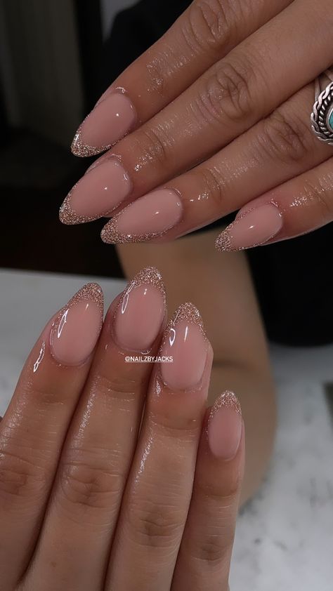 Nails 
French tip
Glitter
Almond nails
French tip glitter
Short nails Sparkle French Tips Nails, Almond Shaped Glitter Tip Nails, Round Glitter French Tip Nails, Gold Glitter French Tip Nails Acrylic, Rose Gold Nails Acrylic French Tips, Rose Gold Glitter Tips Nails, Glitter French Tips Almond Nails, Rose Gold French Tip Nails Almond, French Acrylic Nails Glitter