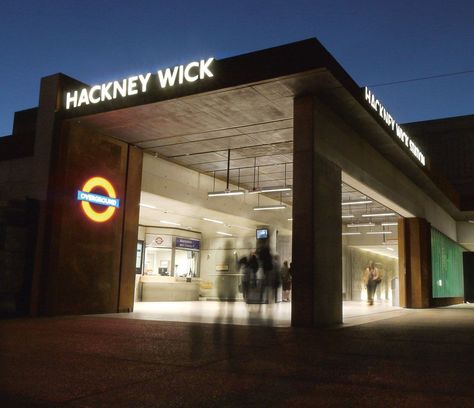 Hackney Wick Station, Hackney Wick. Hackney Wick, Borrowed Light, Brown Image, Aluminum Screen, Key Projects, Train Station, Good News, In London, Wicked