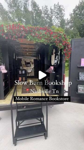 slowburnbookshop on Instagram: "Slow Burn Bookshop 🥀🖤
a mobile romance bookstore
📍Nashville/Clarksville TN 

#mobilebookstore #nashvillebookstore #clarksvillebookclub #indiebookstore #romancebookstore #middletnbookstore" Bookstore Trailer, Mobile Bookstore Trailer, Romance Bookstore, Mobile Bookstore, Indie Bookstore, Bookstore Cafe, Clarksville Tn, Book Cafe, Slow Burn