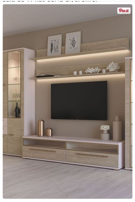 Takken Decor, Tv Stand Decor Living Room, Living Room Wall Units, Tv Stand Decor, Tv Unit Interior Design, Tv Cabinet Design, Latest Living Room Designs, Home Hall Design, Interior Design Your Home