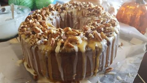 Record Cake, Whipped Sweet Potatoes, Sweet Potato Pound Cake, Glazed Pecans, Cream Cheese Pound Cake, Spiced Pecans, Cajun Cooking, Thanksgiving Meal, Bundt Cakes