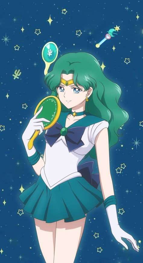 Neptune Aesthetic, Sailor Neptune Cosplay, Jupiter Wallpaper, Moon Wallpapers, Sailor Moon Pin, Sailor Senshi, Anime Stars, Sailor Neptune, Sailor Moon Manga