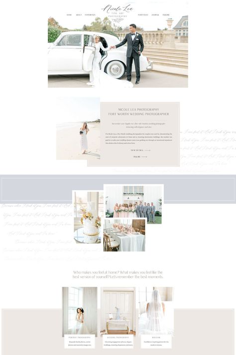 A look inside the overall brand strategy, inspiration and Showit website design for a fine art wedding photographer. A timeless, romantic and soft design that connects with this photographer's ideal clients - view more of her website at thekatecollective.com Wedding Website Design, Showit Website Design, Wedding Photography Website, Moodboard Inspiration, Branding Process, Branding Inspo, Photographer Website, Website Launch, Soft Design