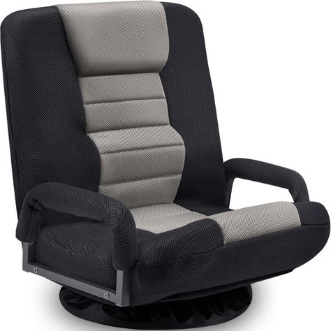 PRICES MAY VARY. 【COMFORTABLE & STURDY】Our swivel gaming chair is made from breathable mesh fabric and hyperelastic sponge, which makes the chair more soft. Besides, it comes from the upgraded steel frame to make the chair more sturdy and stable. Equipped with Padded backrest, headrest and thickness cushion, it also makes you sitting more relax and comfortable in the long-time. 【6 ADJUSTABLE POSITIONS】Our floor gaming chair can make you enjoying sitting experience with 6 different positions from Game Chairs, Teen Boy Room, Lazy Sofa, Boys Bedroom Decor, Boys Bedroom, Playing Video Games, Boy's Bedroom, Take A Nap, Study Room