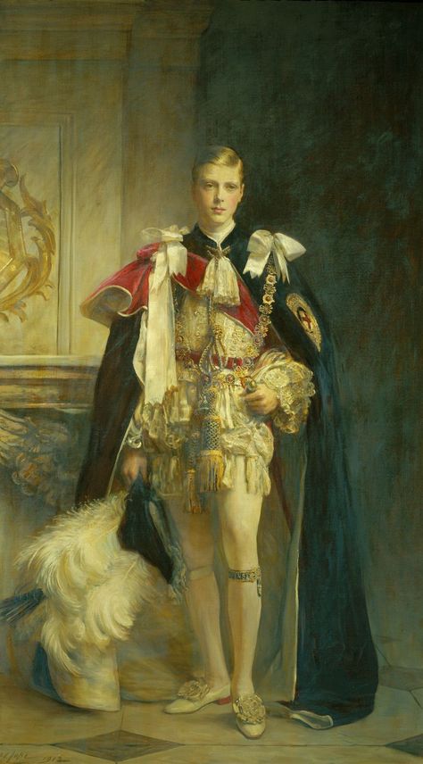 King Edward VIII (1894-1972), when Prince of Wales | Royal Collection Trust Royal Portraits Painting, Duke Of Windsor, Alexei Romanov, Duchess Of Windsor, Order Of The Garter, Wallis Simpson, Edward Viii, Royal Portraits, King Fashion