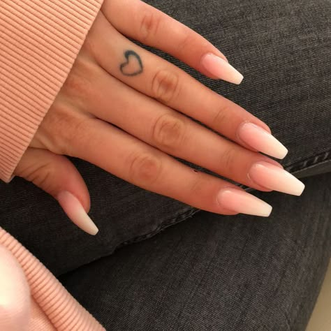 Natural Fake Nails, Gel French Manicure, Natural Nail Designs, Nail Tattoo, Ballerina Nails, Prom Nails, Best Acrylic Nails, Cute Acrylic Nails, Nail Arts