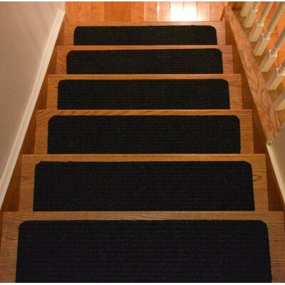 Carpet Treads, Carpet Stair Treads, Stair Landing, Stair Tread Rugs, Wooden Steps, Stair Tread, Outdoor Stairs, Stair Decor, Modern Stairs