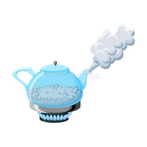 Glass kettle with boiling water and steam. Transparent glass kettle with boiling #Sponsored , #sponsored, #Advertisement, #kettle, #Transparent, #glass, #boiling Bath Drawing, Modern Kettles, Ice Drawing, White Background Cartoon, Solid Liquid Gas, Glass Kettle, Teach English To Kids, Gas Stove Top, Background Cartoon