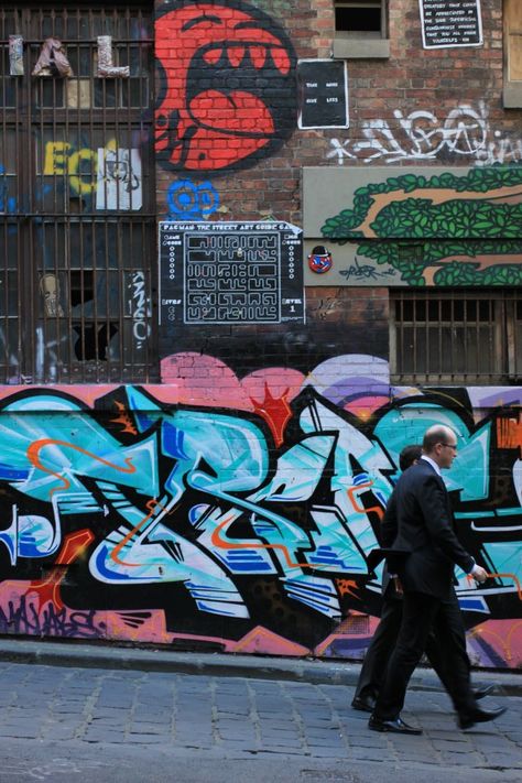 Formality & Graffiti - Hosier Lane Melbourne Hosier Lane, Hozier, Built Environment, Melbourne, Graffiti, Books, Photography, Travel