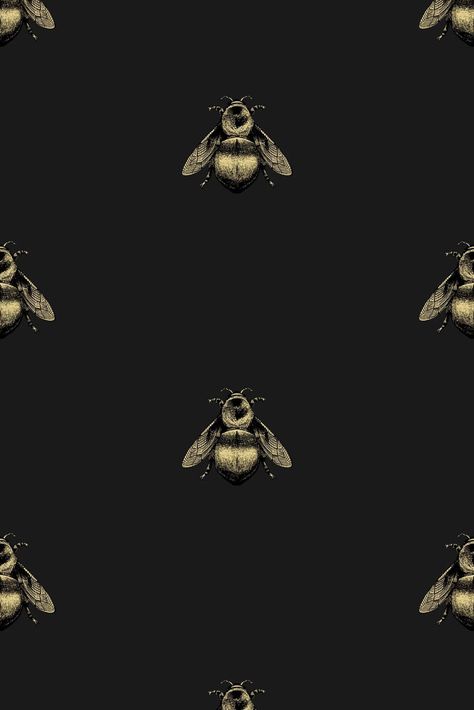 Black Bee Wallpaper, Honeybee Wallpaper, Queen Bee Wallpaper, Timorous Beasties Wallpaper, Wallpaper Queen, Napoleon Bee, Bee Wallpaper, Timorous Beasties, Sewing Bee