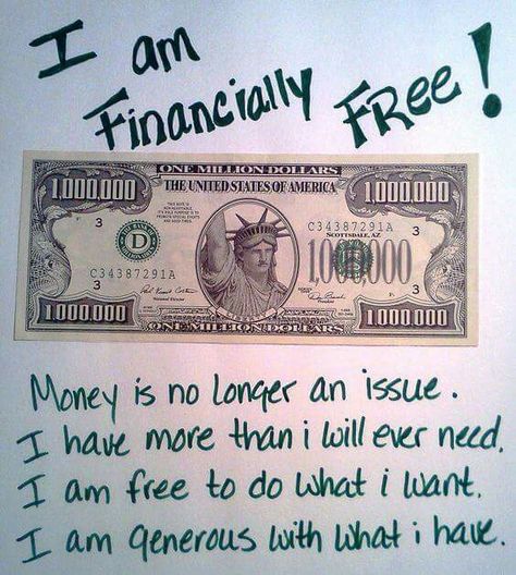 I Am Financially Free, Vision Boarding, Financially Free, Manifestation Miracle, Vision Board Manifestation, Wealth Affirmations, Manifestation Board, Positive Self Affirmations, Money Affirmations