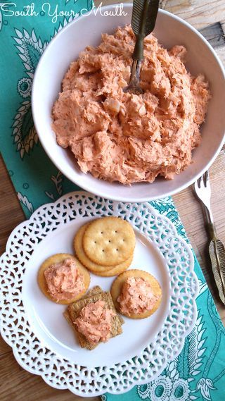 Salmon Spread Salmon Pate With Cream Cheese, Salmon Pate, Salmon Dip Recipes, Cream Substitute, Smoked Salmon Spread, South Your Mouth, Super Easy Appetizers, Salmon Spread, Canned Salmon Recipes