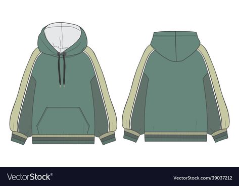 Hoodie Dress Outfit, Hoodie Vector, Hoodie Illustration, Fashion Flat Sketch, Clothing Templates, Fashion Dream Job, Jumper Designs, Hoodie Drawing, Illustration Template