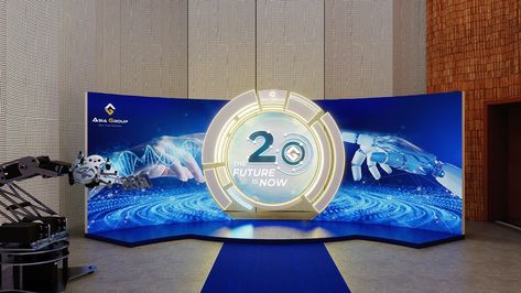 ASIA GROUP 20 YEARS ANNIVERSARY :: Behance 50 Anniversary Ideas Decoration, Event Backdrop Ideas, Backdrop Design Ideas, Photobooth Event, Stage Backdrop Design, 20 Years Anniversary, Backdrop Illustration, Photo Booth Ideas, 50th Anniversary Decorations