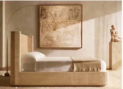 Travertine Bedroom, Emperor Bed, Shelter Bed, Superking Bed, Linen Storage, Carpet Decoration, Bedroom Collection, Restoration Hardware, King Beds