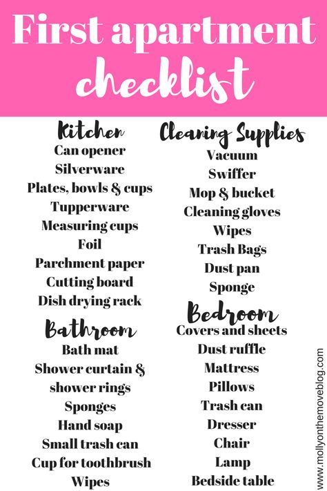 Moving into your first apartment is stressful and can be difficult to know what to need! Use my checklist to keep track of everything you have and everything you need for your first apartment. Cute Simple Apartment, Simple Apartment, Boho Apartment, Diy Home Decor For Apartments, First Apartment Checklist, Apartment Hacks, Apartment Needs, Moving Apartment, Apartment Checklist