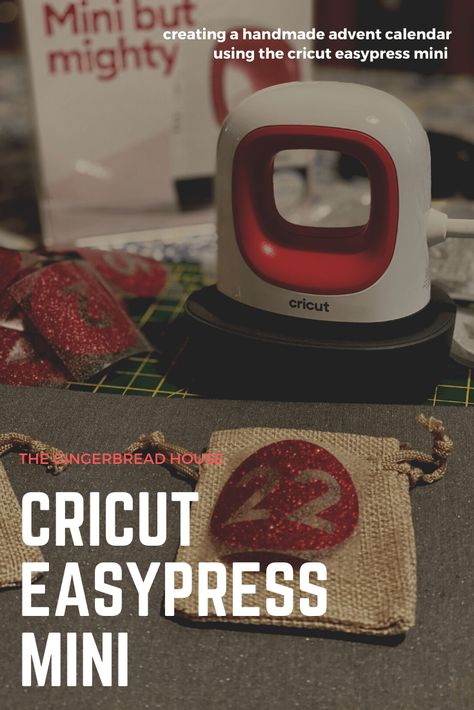 Using my Cricut EasyPress Mini Cricut Miniature Projects, Cricut Mini Heat Press Projects, Cricut Miniatures, Cricut Easy Press Mini Projects, Cricut Easy Press Mini, Mini Heat Press, Advent Bags, Heat Press Projects, How To Use Cricut