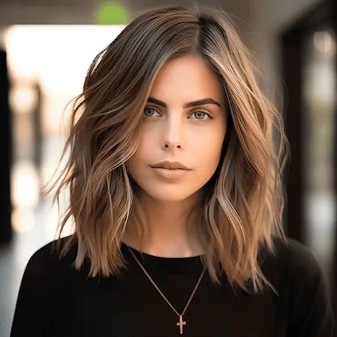 Haircuts Trending, Lob Haircut, Shoulder Length Hair Cuts, Haircuts For Medium Hair, Long Bob Hairstyles, Trending Haircuts, Mid Length Hair, Medium Hair Cuts, Shoulder Length Hair