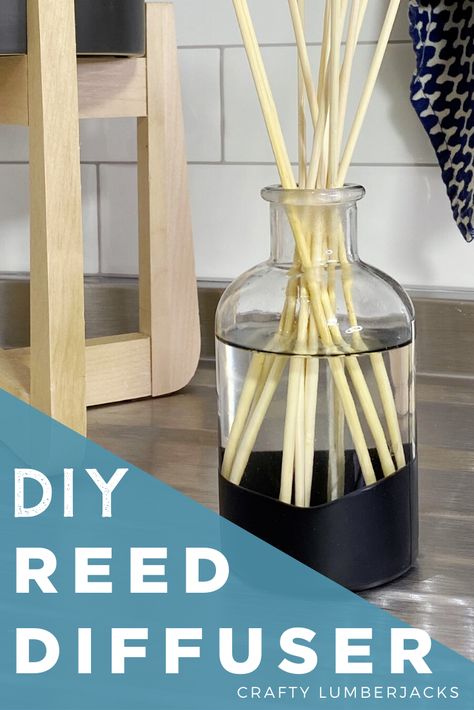 How To Make An Essential Oil Reed Diffuser Embellished with Plasti Dip – Crafty Lumberjacks Reed Diffuser Bathroom, Reed Diffuser Diy, Nontoxic Baby Products, Oil Reed Diffuser, Diffuser Diy, Kitchen Natural, Essential Oil Reed Diffuser, Wooden Craft Sticks, Reed Diffuser Sticks