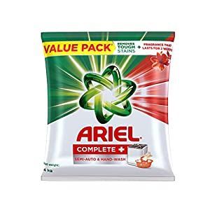 Ariel Complete + Detergent Washing Powder- 4Kg Value Pack Ariel Color, Automatic Washing Machine, Powder Detergent, Diy Laundry Detergent, Washing Powder, Homemade Laundry Detergent, Color Care, Laundry Detergent, Stain Remover