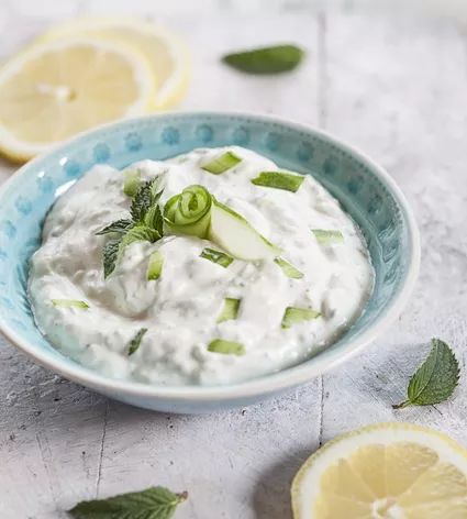 Turkish Yogurt With Cucumbers and Herbs (Cacık) Recipe Greek Dips, Cucumber Dill Sauce, Greek Yogurt Sour Cream, Yogurt Dill Sauce, Wild Rose Detox Recipes, Tzatziki Sauce Recipe, Gyro Recipe, Tzatziki Recipes, Cucumber Yogurt