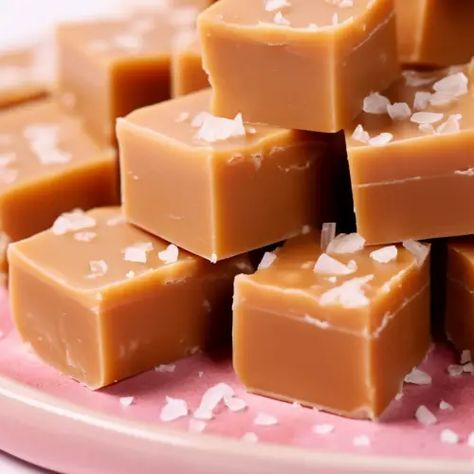 Sea Salt Fudge, How To Make Fudge, Salted Caramel Fudge, Caramel Fudge, Milk Syrup, Cooking Lessons, Golden Syrup, Caramel Flavoring, Sweetened Condensed Milk