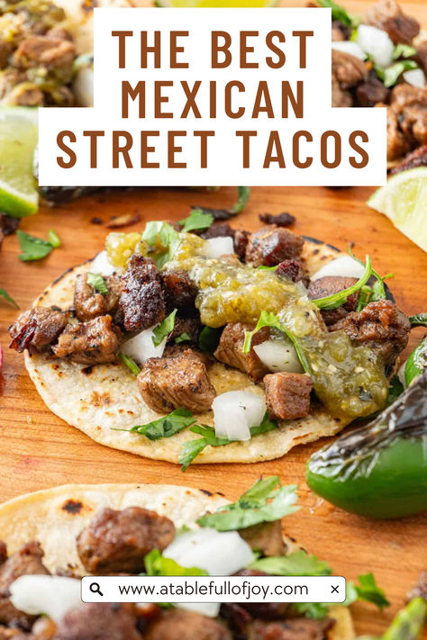 Mexican street tacos Street Tacos At Home, Authentic Street Tacos, Authentic Carne Asada Recipe, Carne Asada Street Tacos, Authentic Carne Asada, Asada Street Tacos, Mexican Street Tacos, Carne Asada Recipe, Street Taco Recipe