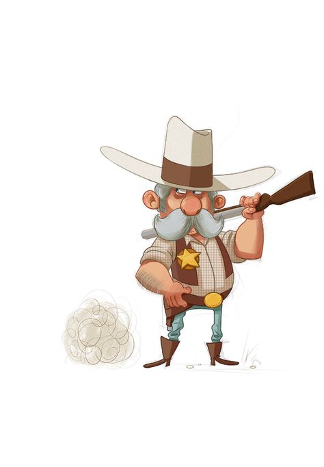 Sheriff Drawing, Old West Sheriff, Sheriff Cowboy, Cowboy Character Design, Cowboy Draw, Wooden Puppet, New Helmet, Black Comics, Cowboy Girl