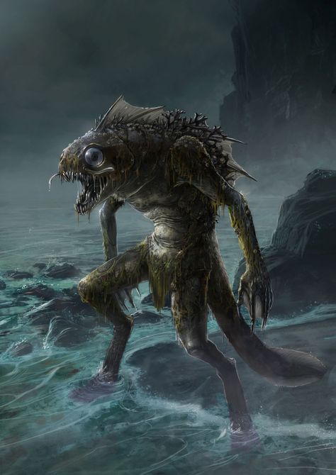 Call Of Cthulhu Character, Lovecraft Monsters, Lovecraft Art, Cthulhu Art, Call Of Cthulhu Rpg, Lovecraftian Horror, Dark Creatures, Cthulhu Mythos, Creature Artwork