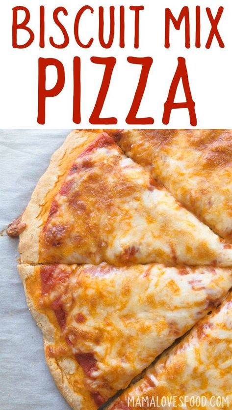 Bisquick Pizza Dough Recipe, Bisquick Pizza Dough, Bisquick Pizza, Mix Pizza, Pizza Lasagna, Biscuit Pizza, Bisquick Recipes, Pizza Dough Recipe, Pizza Crust Recipe