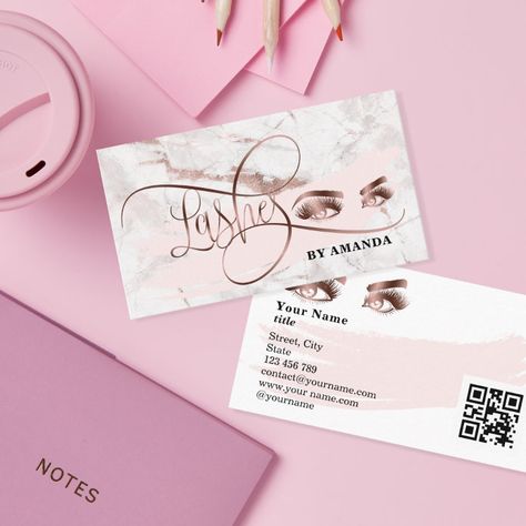 Eyes Lashes, Qr Code Business, Qr Code Business Card, Shop Makeup, Eyebrow Makeup, Minimalist Logo, Business Card Design, Qr Code, Modern Minimalist