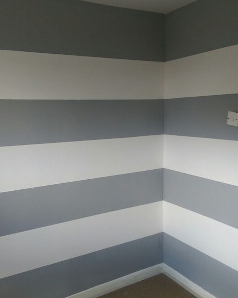 Nursery Grey And White, Nursery Grey, Grey Wall, Wall Paint Designs, Utility Room, Grey Walls, Wall Paint, Paint Designs, Guest Room