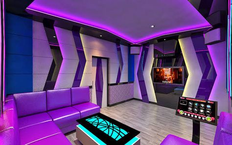 Karaoke Room Aesthetic, Ruang Karaoke, Bar Lounge Room, Bar Lounge Design, Karaoke Bar, Karaoke Room, Lounge Interiors, Nightclub Design, Hippy Room