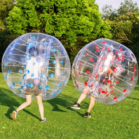 Happybuy 2PCS Inflatable Bumper Balls, 5 FT / 1.5M Diameter, Bubble Soccer Balls, Blow Up in 5 Min, Inflatable Zorb Balls for Adults or Children Bubble Soccer, Children Toys, Soccer Balls, Toys Games, Soccer, Bubbles, Human, Toys, Children's Toys